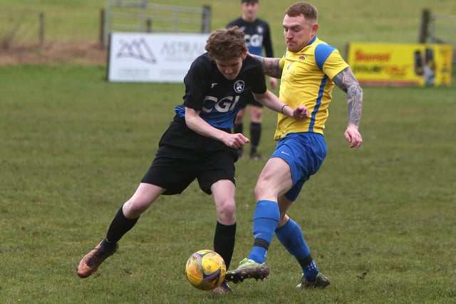 Ancrum beating Lauder 3-1 at home on Saturday in the Border Amateur Football Association's B division (Photo: Steve Cox)