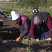 Schoolchildren have taken part in the archaeological dig at Bedrule.