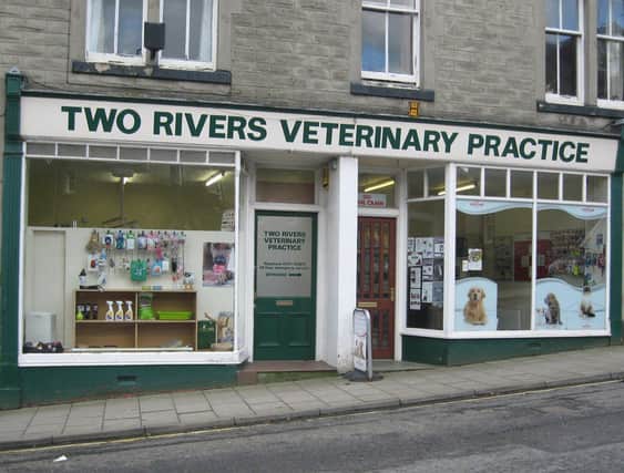 The Two Rivers Veterinary Practice in Peebles' Old Town.