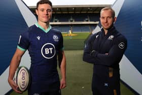 Lee Jones, left, is in the squad named by fellow Souter and Scotland head coach Ciaran Beattie for this weekend's Rugby World Cup Sevens (Photo by Craig Williamson/SNS Group/SRU)