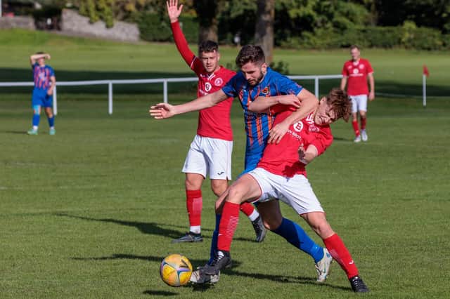 Hawick Royal Albert and Peebles Rovers drawing 2-2 in September (Pic: Pete Birrell)