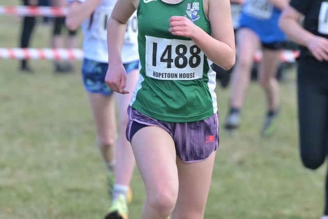 Earlston High School's Cleo Macleod was 100th girl under 14 in 15:41 at this month's Scottish Schools' Athletic Association secondary schools cross-country championships