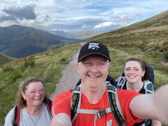 Joanne Hyslop and her husband Paul on their Ben Nevis climb.