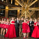 The cast of White Christmas The Musical at the Edinburgh Playhouse at the St James Quarter