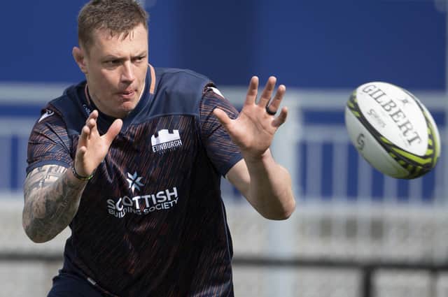 Borderer Glen Young during an Edinburgh training session in April (Photo by Paul Devlin/SNS Group/SRU)