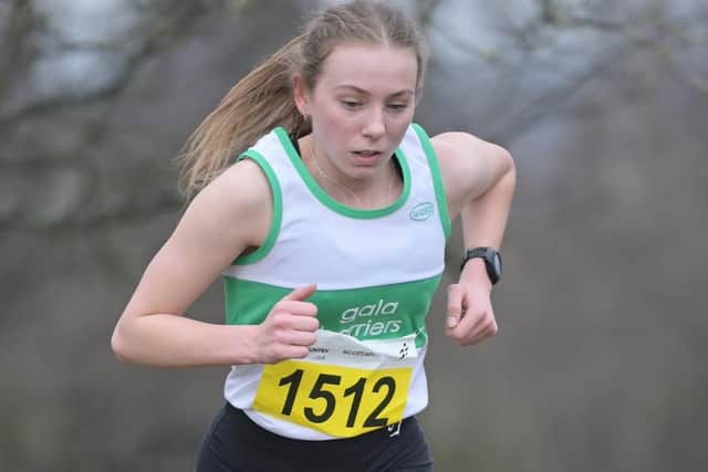 Gala Harriers' Isla Paterson was second under-20 woman in 26:08 at 2024's Scottish cross-country championships at Falkirk on Saturday