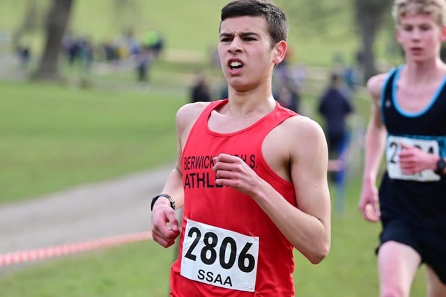 Berwickshire High School's Zico Field was 15th boy under 20 in 22:07 at this month's Scottish Schools' Athletic Association secondary schools cross-country championships