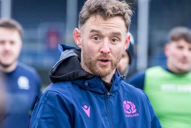 Scott Wight during a Scotland club XV training session at the Oriam in Edinburgh earlier this year (Photo: Ross Parker/SNS Group/SRU)