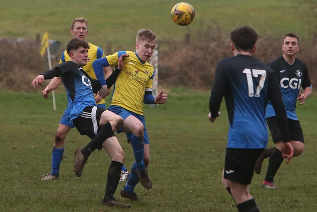 Ancrum beating Lauder 3-1 at home on Saturday in the Border Amateur Football Association's B division (Photo: Steve Cox)