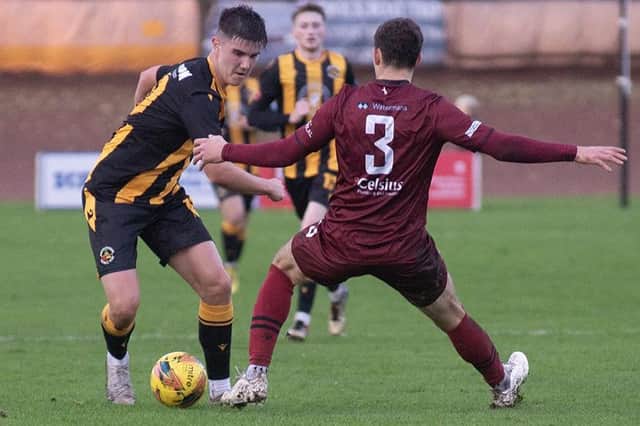 Berwick Rangers drawing 2-2 at home to Tranent Juniors on Saturday (Photo: Alan Bell)