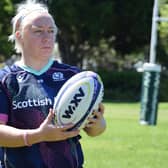 Hooker Lana Skeldon at a Scotland training session in South Africa this week (Pic: Scottish Rugby)