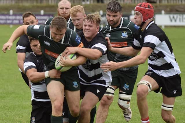 Hawick handing out a 61-7 hiding at home at Mansfield Park to Kelso in September (Photo: Malcolm Grant)