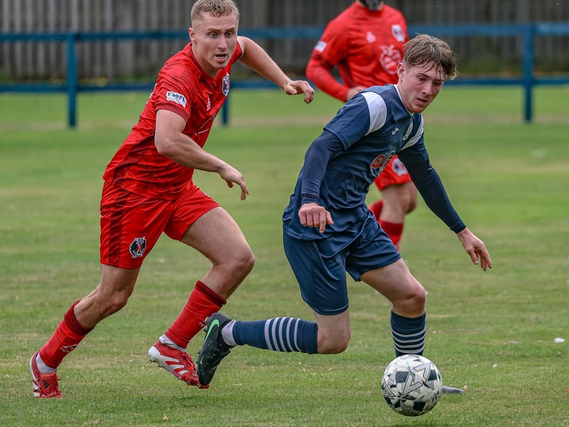 Jake Houten in action for Vale of Leithen during their 3-2 defeat hosting Hawick Royal Albert on Saturday (Photo: Hilary Isaac)