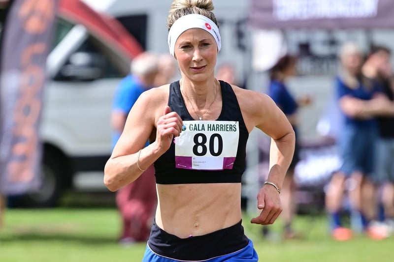 Unattached Ancrum athlete Anna Galbraith was the first senior female runner, and 19th all told, to complete 2023's Eildon Three-Hill Race, clocking 46:55