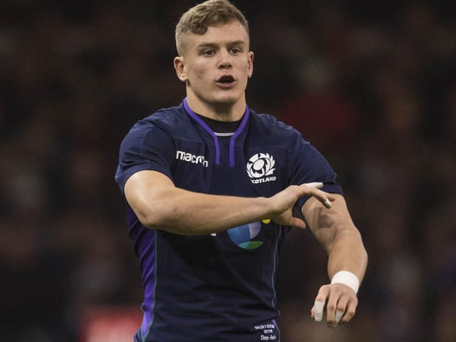 Darcy Graham making his Scotland debut versus Wales in Cardiff in November 2018 (Photo: SNS Group/SRU/Gary Hutchison)