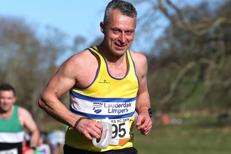 Lauderdale Limpers over-60 Jeremy Fraser finished 130th in 47:55 in Sunday's senior Borders Cross-Country Series race at Duns
