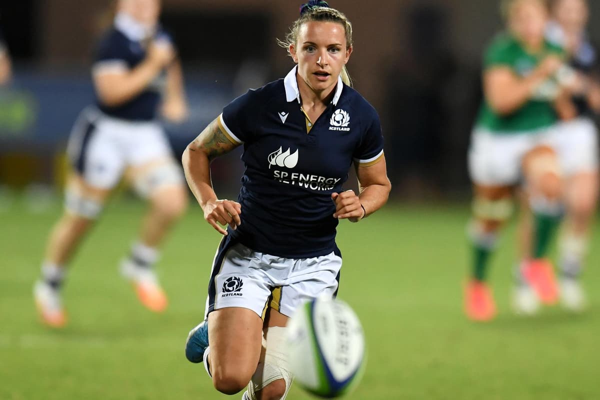 Lisa Thomson Rugby Partner Borderers Chloe Rollie, Lisa Thomson and Lana Skeldon in Scottish women ...