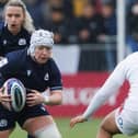 Lana Skeldon, front, and Chloe Rollie in action during Scotland's 46-0 Women's Six Nations loss to England at Edinburgh's Hive Stadium on Saturday (Pic: Ross Parker/SNS Group/SRU)