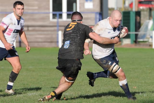 James Head on the charge for Selkirk against Currie Chieftains (Pic: Grant Kinghorn)