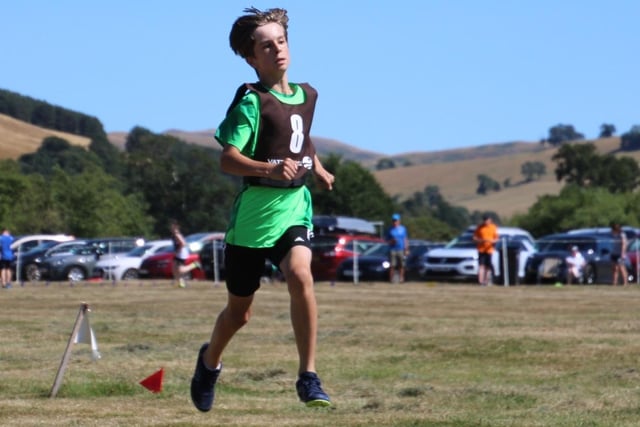 Kelso's Oliver Hastie finished runner-up in the youths' 800m race at Morebattle Border Games