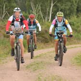 Competitors on their bikes at a previous race