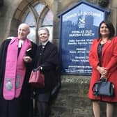 Rev Andrew Anderson and his wife Hazel welcome Rev Aftab Gohar and his wife Samina to Tweeddale.