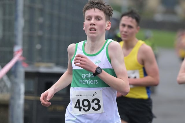 Gala Harriers' Irvine Welsh finished as 32nd under-17 boy in 16:37 at Sunday's Scottish Athletics young athletes' road races at Greenock