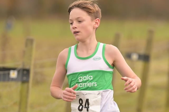 Gala Harriers' Gregor Adamson was 40th under-15 boy at Saturday's Scottish short-course cross-country championships at Lanark in 6:39