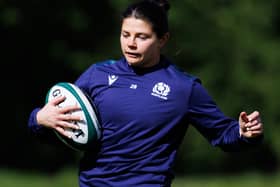 Lisa Thomson during a Scotland training session at Edinburgh's Oriam yesterday (Photo by Ross Parker/SNS Group/SRU)