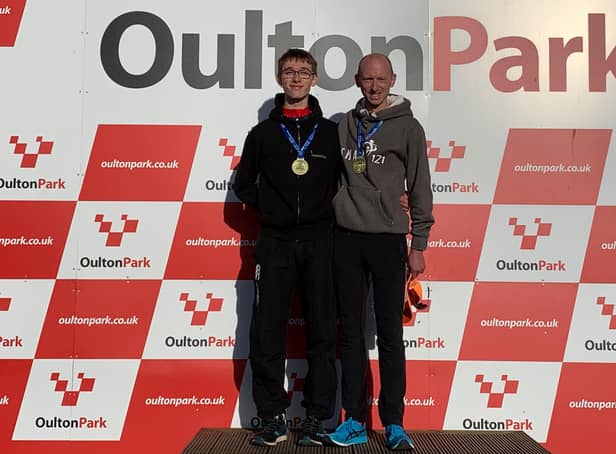 Dylan Parry and dad Leahn at Oulton Park in October