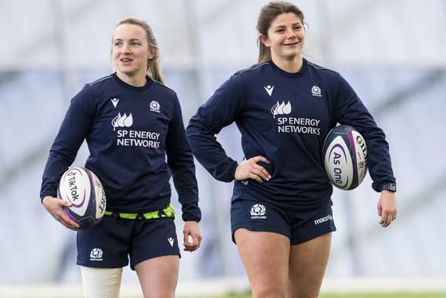 Lisa Scotland Rugby Borderers Lisa Thomson and Chloe Rollie named in Scottish rugby sevens ...