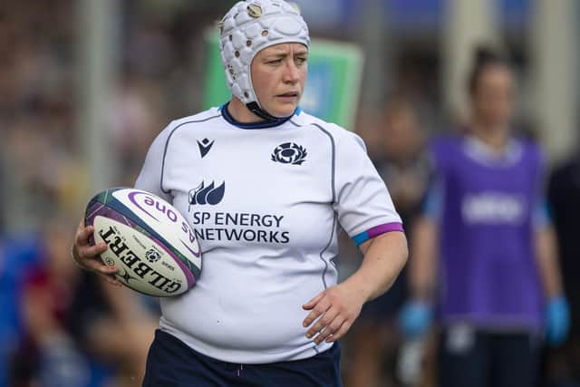 Lana Skeldon in action for Scotland during their summer test match against the USA in August in Edinburgh (Photo by Ross MacDonald/SNS Group/SRU)