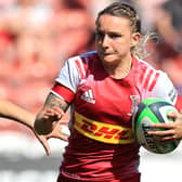 Jedburgh's Chloe Rollie playing for London's Harlequins in May (Photo by David Rogers/Getty Images)