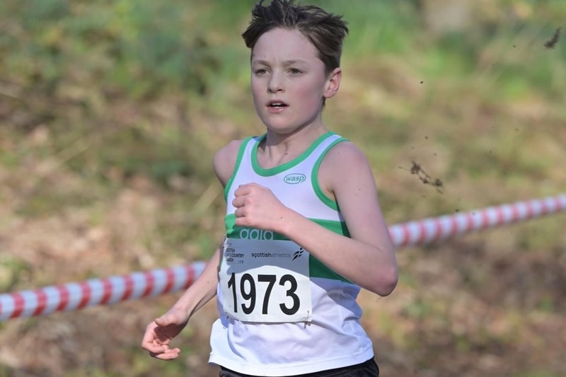 Gregor Adamson at 2024's Scottish Athletics cross-country championships at Falkirk on Saturday