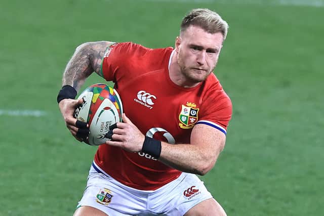 Stuart Hogg playing against South Africa for the British and Irish Lions at Cape Town Stadium last weekend (Photo by David Rogers/Getty Images)
