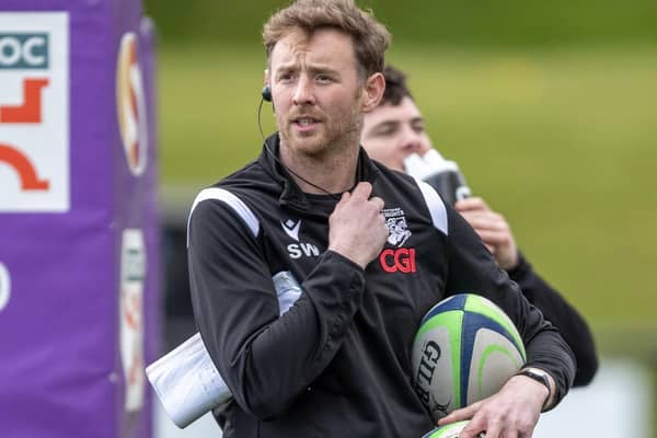 Southern Knights attack coach Scott Wight ahead of their 34-17 victory over Boroughmuir Bears at home at Melrose's Greenyards at the end of last month (Photo: Craig Murray)