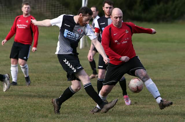 Newtown beating Kelso Thistle in the Waddell Cup's second round on Saturday (Pic: Steve Cox)