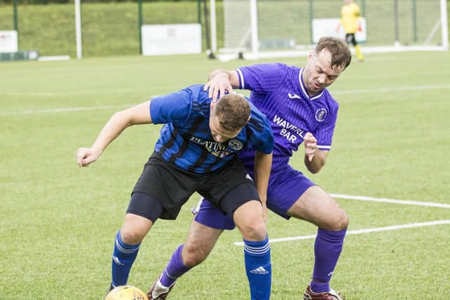 Ryan Inglis in action for Hawick Waverley versus Longniddry Villa at the weekend (Pic: Bill McBurnie)