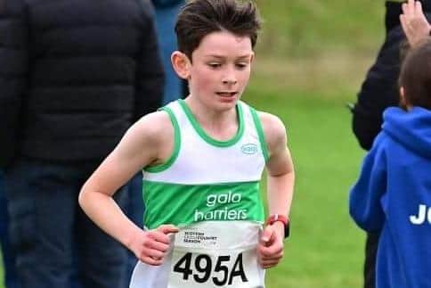 Gala Harriers' Archie Dalgleish on the run at Scone Palace