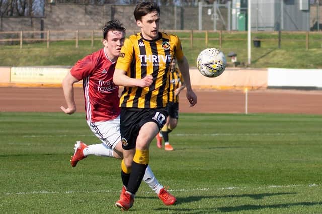 Berwick Rangers on the attack against Gala Fairydean Rivers at Shielfield Park on Saturday