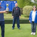Starrett Cup Winners at Jedburgh Bowling Club - Robbie Lindores, Neil Haig and  Babs Hogg