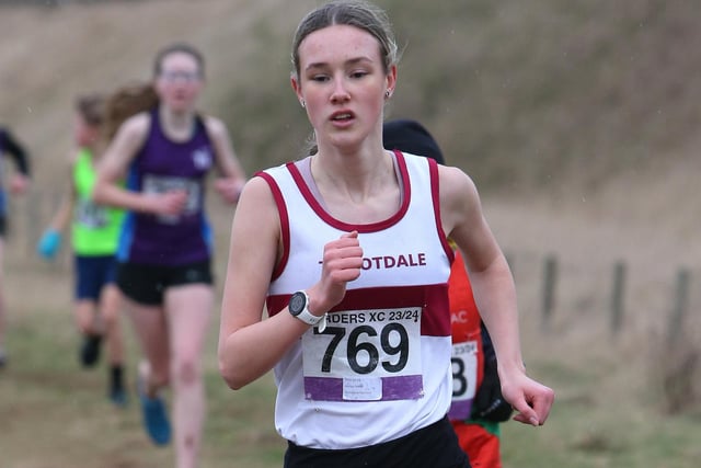 Teviotdale Harrier Jessica Smith was 33rd in 14:57 in Sunday's junior Borders Cross-Country Series race at Dunbar