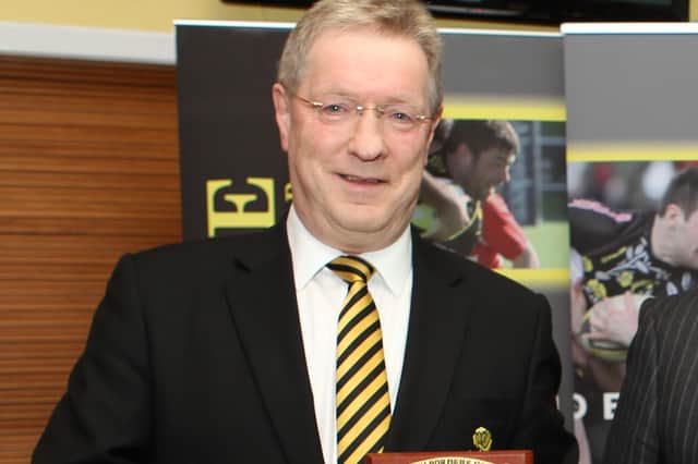 Former Melrose Rugby Club president Mike Bleasdale (Pic: Douglas Hardie)