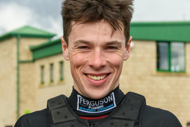 Hawick jockey Bruce Lynn at Kelso Racecourse on Monday (Photo: Alan Raeburn)
