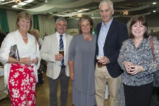 Lorna and Jim Hutchison, Lizzie Grindell, Drew Ramsay and Susan Porter at Kelso Cricket Club's 200th anniversary dinner