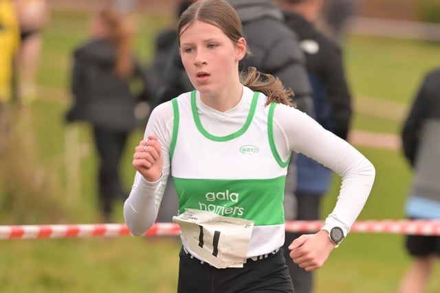 Gala Harriers' Kacie Brown was 54th girl under 15 at Saturday's Scottish short-course cross-country championships at Lanark in 7:40