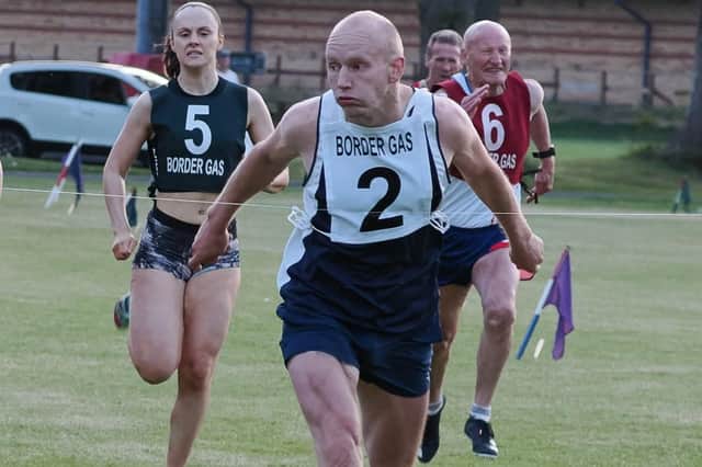 Hawick's Mark Young in action at Peebles Border Games