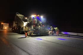 The A68 will be closed overnight for 13 nights from the end of July, to allow for resurfacing works. Photo: Bear Scotland.