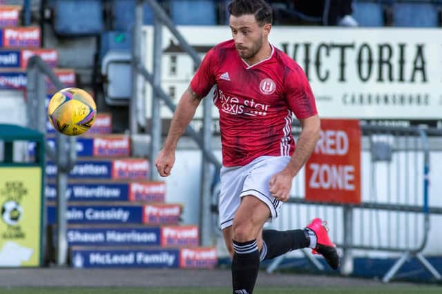 Zander Murray was available to play for Gala Fairydean Rovers against East Stirlingshire after having a red card a week earlier downgraded to yellow (Photo: Thomas Brown)