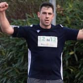 Chris Laidlaw completing his 12th and final marathon of 2021 on Friday (Photo by Paul Devlin/SNS Group/SRU)